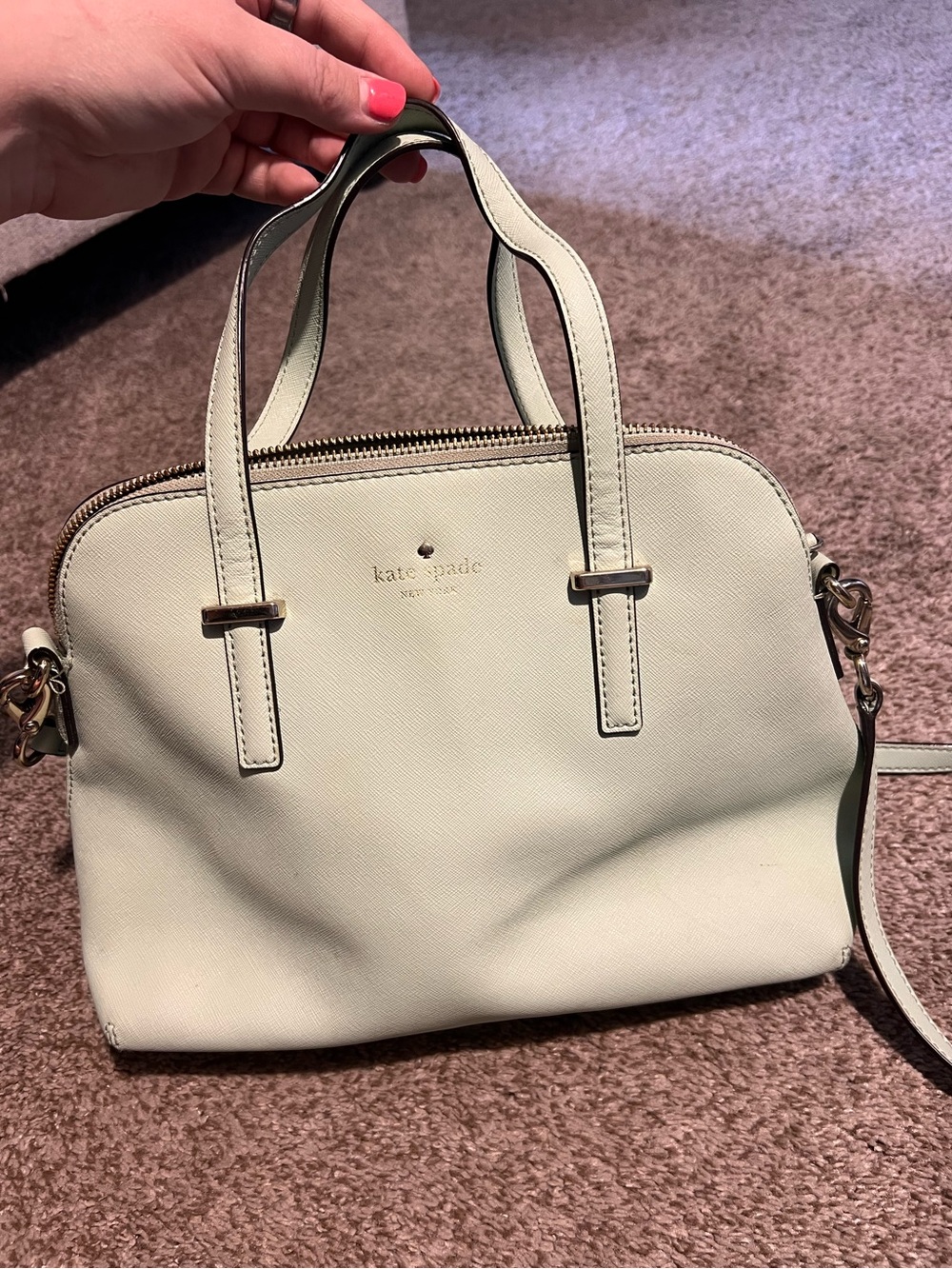Kate Spade Mint Leather Satchel